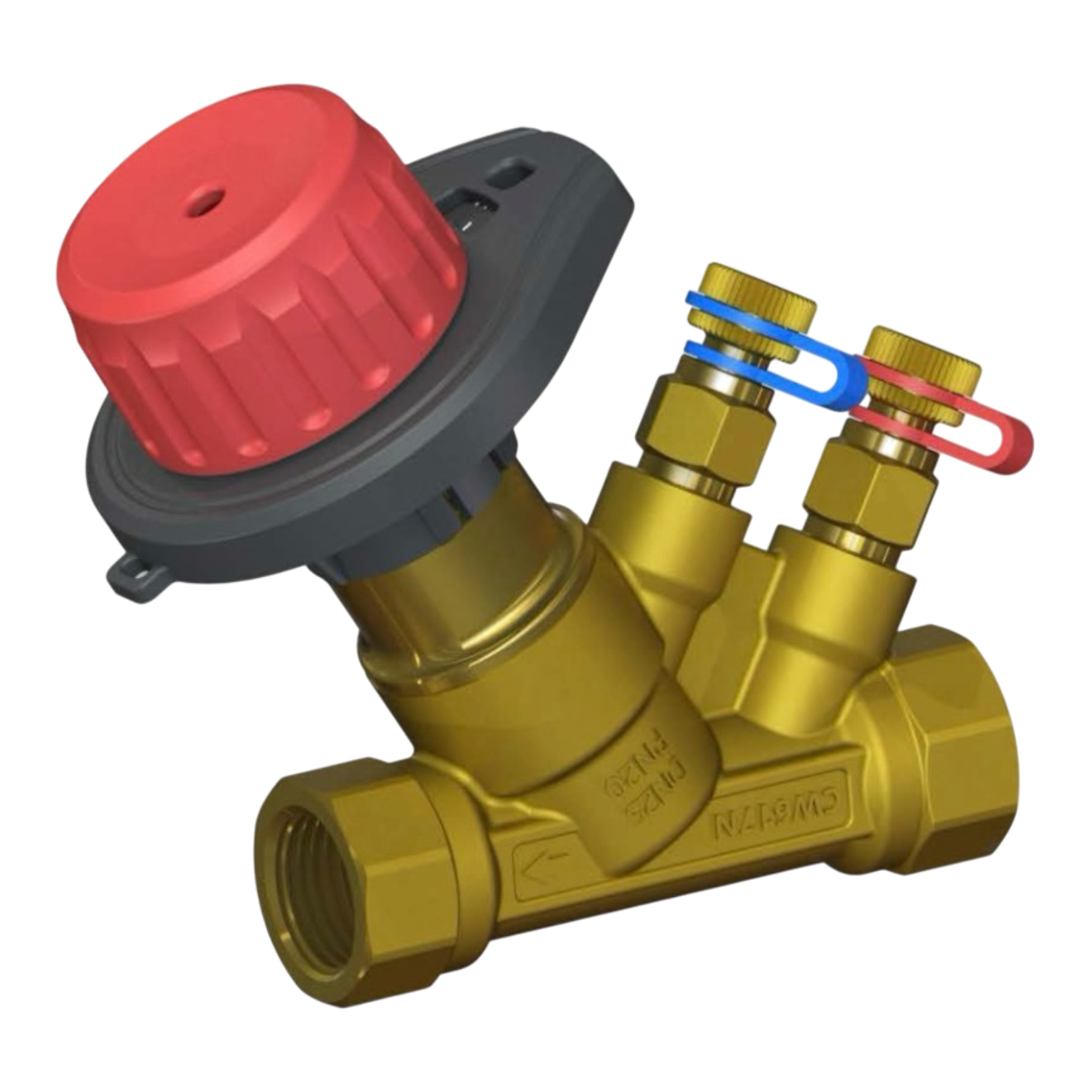 Statyczny zawór równoważący Termojet SBV DN15 (Rp 1/2")
