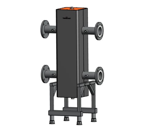 Sprzęgło hydrauliczne Termojet w obudowie termoizolacyjnej kołnierzowy z podstawą SH-30