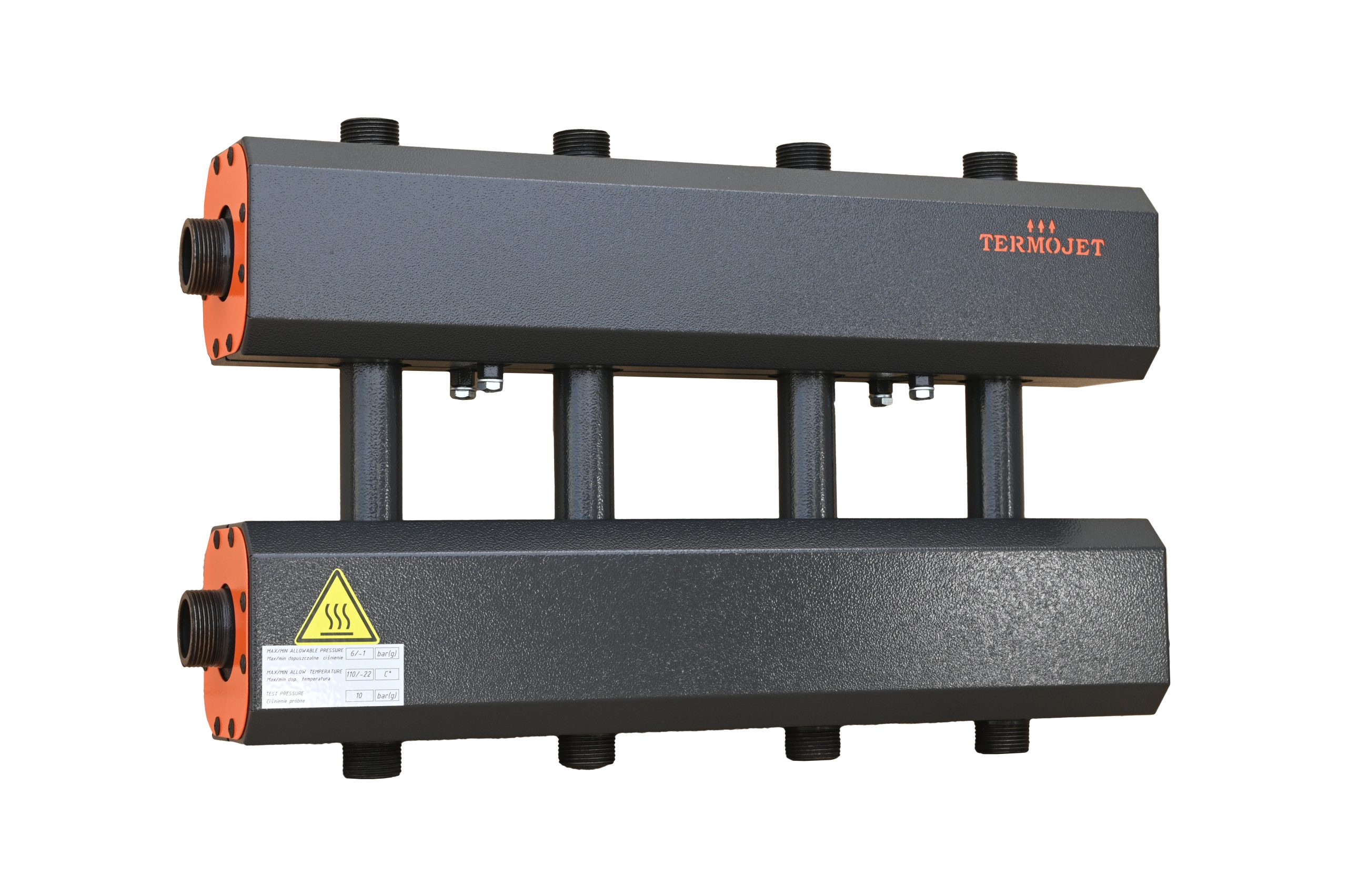 Kolektor Termojet w obudowie termoizolacyjnej 4+1 góra+dół K42GD125.200