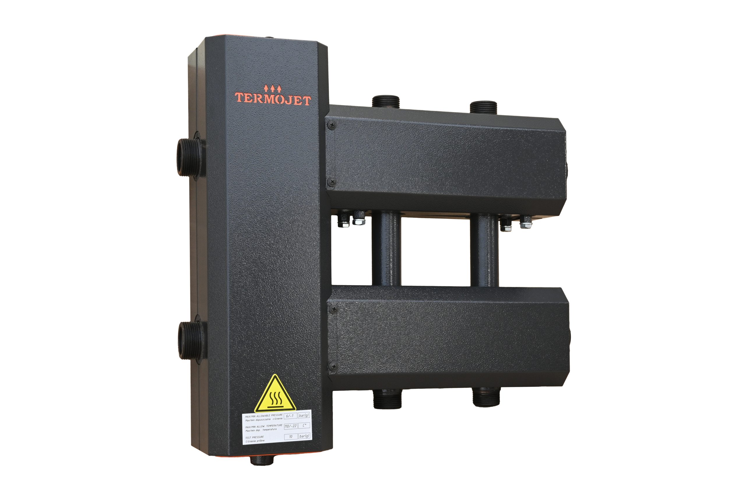 Kolektor Termojet w obudowie termoizolacyjnej 2+1 góra+dół KSH22GD125.200