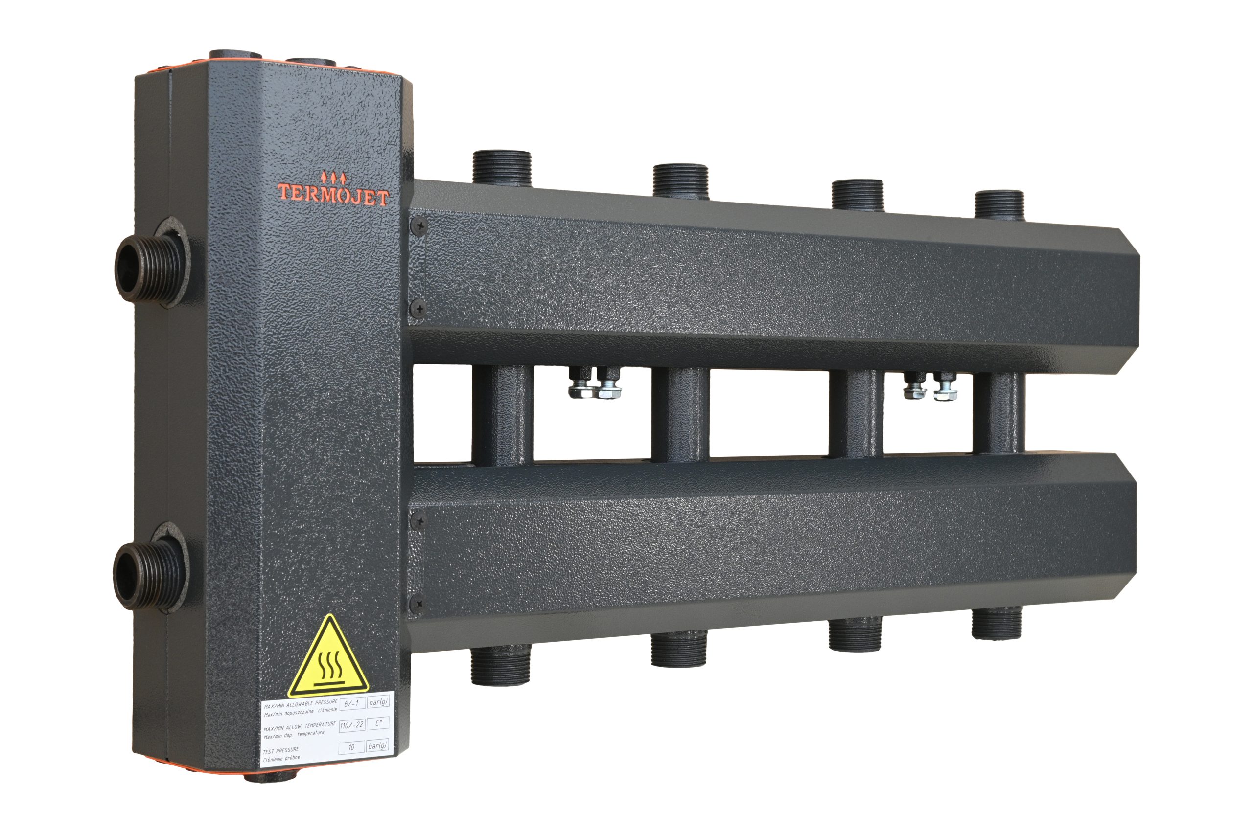 Kolektor Termojet w obudowie termoizolacyjnej 4+1 góra + dół KSH42GD125.150