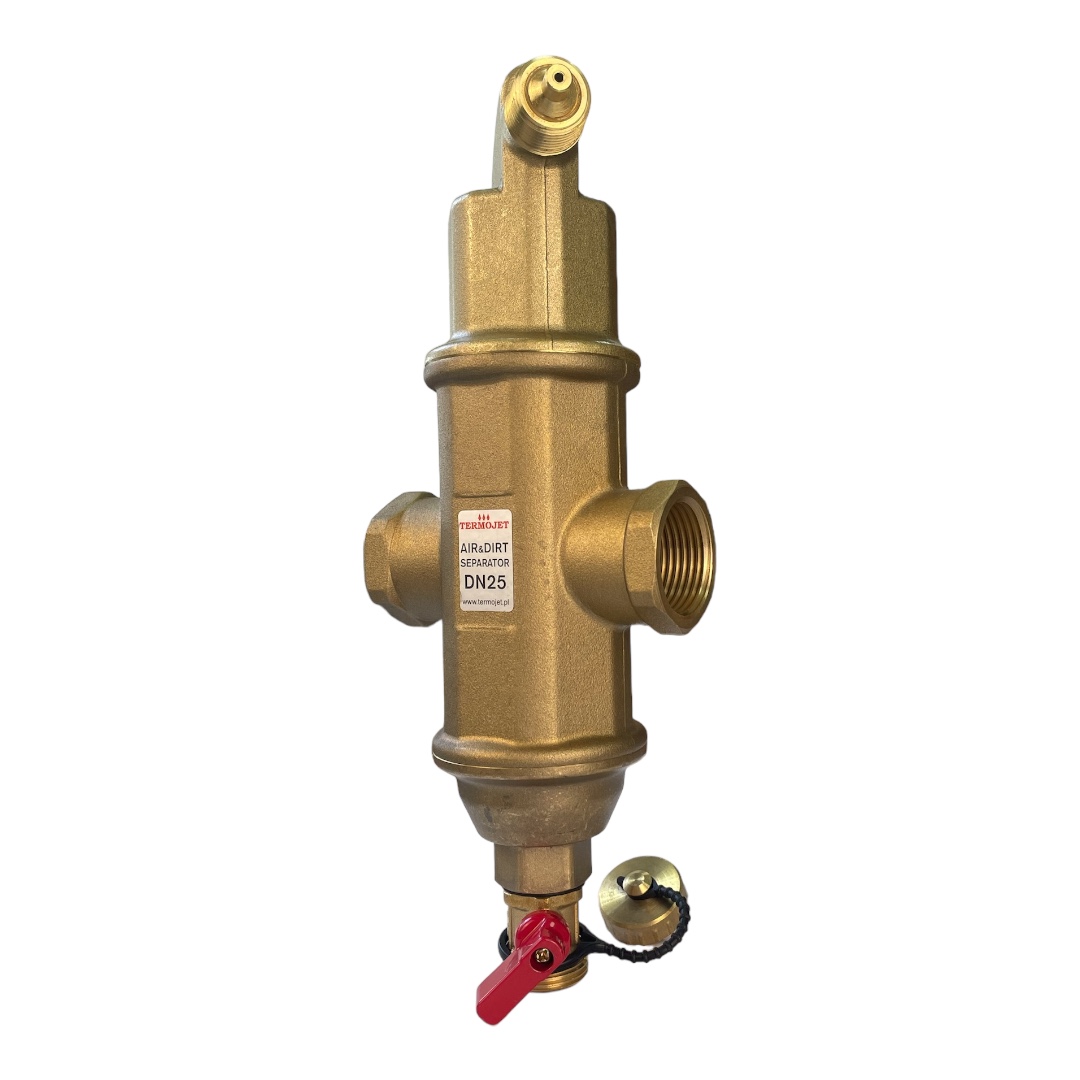 Separator powietrza i zanieczyszczeń Termojet DN25 (1") 110°C/10bar TJ-CAD-DN25
